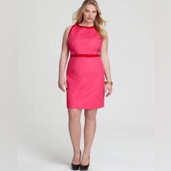 Boden Wool Blend Sleeveless Sheath Dress Size 16 Red - Picture 1 of 5